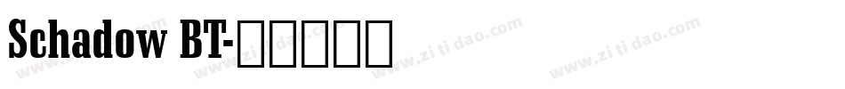 Schadow BT字体转换